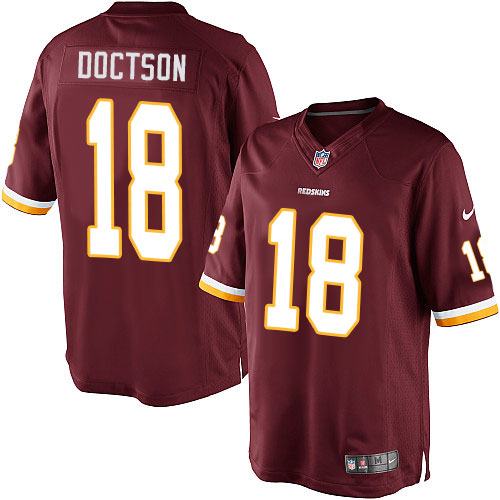 Men's Limited Josh Doctson Nike Jersey Burgundy Red Home - #18 NFL Washington Redskins